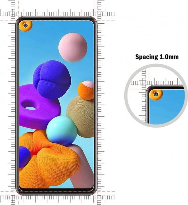 Image du produit Screenguard Samsung Galaxy A21s Protection en verre blindé Case Friendly Design (1 pièce(s), Samsung Galaxy A21s)