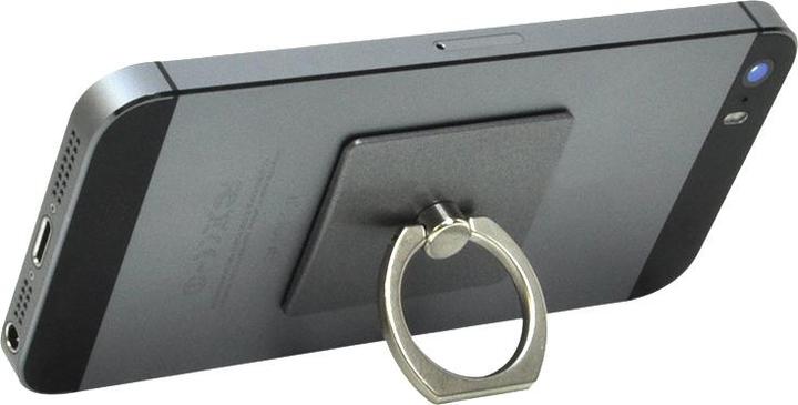 Produktbild PNI Universelle PNI-O-Ring-Halterung, Schreibtischständer und Smart Grip, Hellschwarz, Autohalterung im