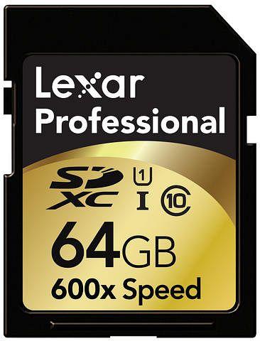 Lexar Professional 64GB SDXC, UHS-I, 600x 10 (64 Go, SDXC)