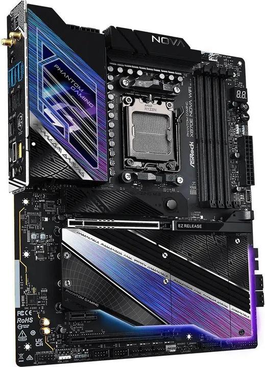 Actual product image AsRock MB AMD AM5 X870E Nova WiFi (AM5, AMD X870E, ATX)