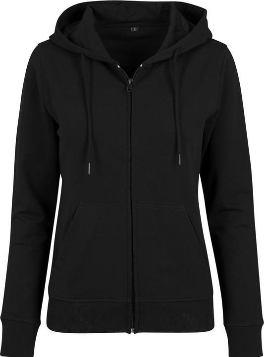 Build Your Brand Hoodie mit durchgehendem Reissverschluss (M)
