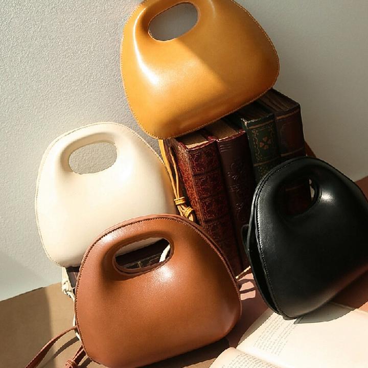 Immagine prodotto Only-Bags.Store Borsa a tracolla in pelle, Elegante borsa in pelle a forma di uovo, Borsa a tracolla di tendenza