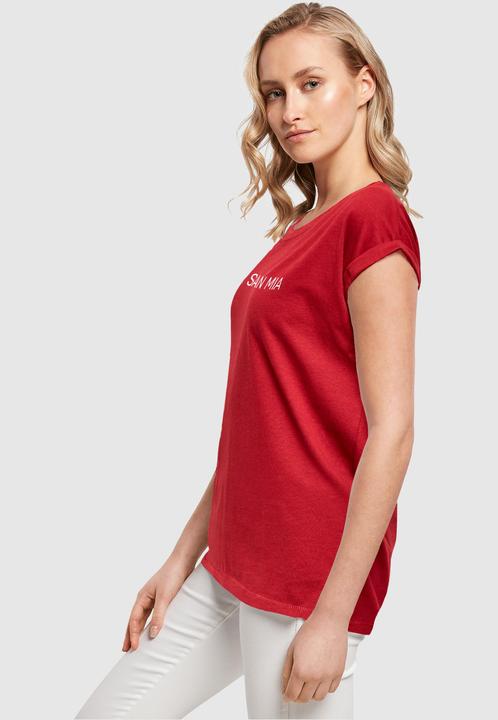Actual product image FC Bayern München Ladies Mia San Mia B/W Extended Shoulder Tee - 115371 (S)