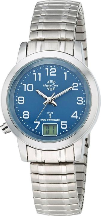 Actual product image Master Time MTLA-10492-32M Funk Basic Series Ladies 34mm 3ATM (Radio-controlled clock, Analogue wristwatch, Digital watch, 34 mm)