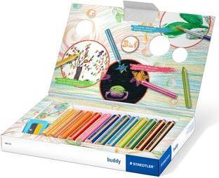 Produktbild Staedtler Buntstifte Junior 140, mit Spitzer, 12 Farben (Mehrfarbig, 12 x)