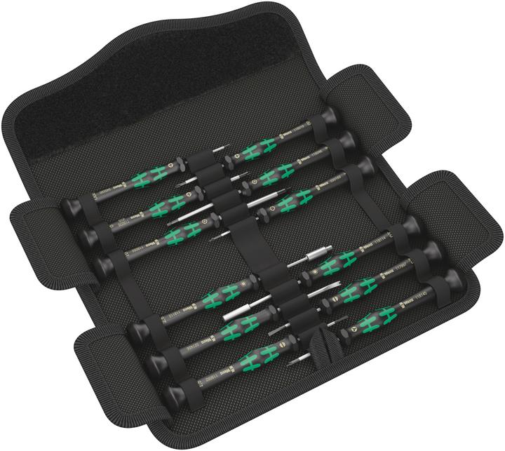 Produktbild Wera Kraftform Micro 12 Electronics 1 (Schlitzschrauben, Torx Plus, Innensechskant, Torx (TX), Phillipps-Kreuzschlitz (PH))