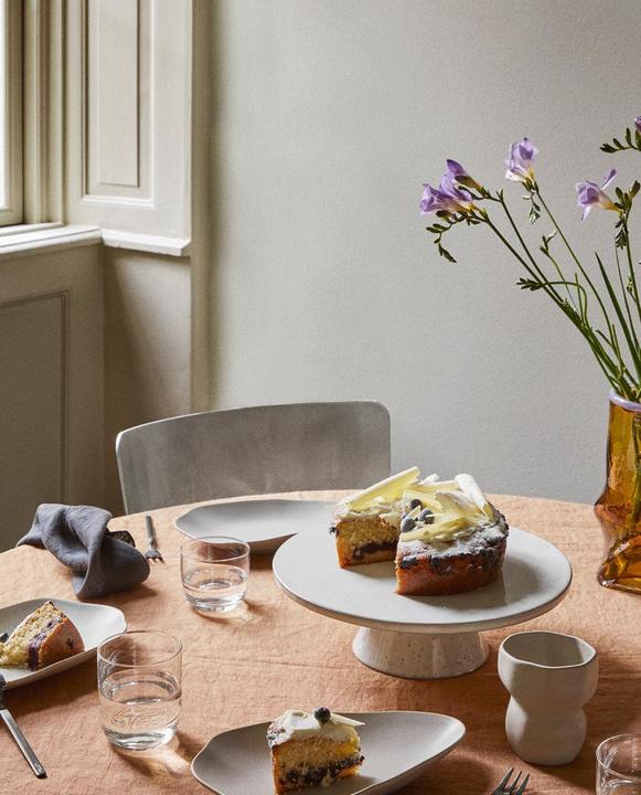 Immagine prodotto Broste Copenhagen Nordic Cake Plate, Stoneware - Vanilla