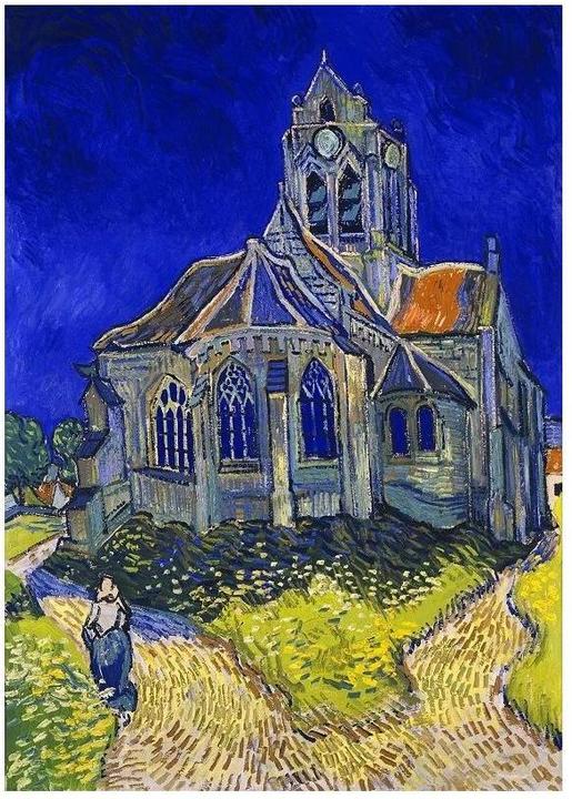 Produktbild Enjoy Puzzle ENJOY-1152 - Vincent Van Gogh: Die Kirche in Auvers-sur-Oise, Puzzle, 1000 Teile (1000 Teile)