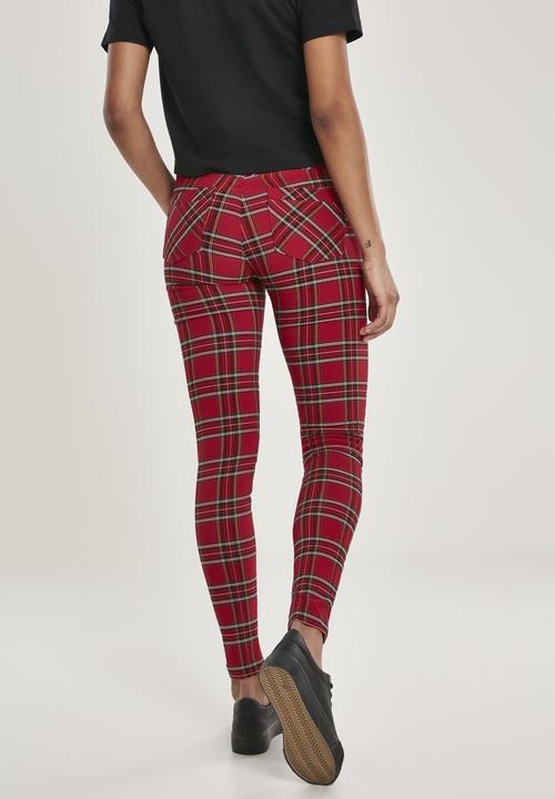 Actual product image Urban Classics Ladies Skinny Tartan Pants (31)