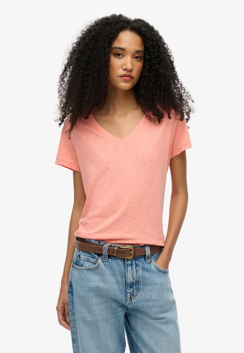 Immagine prodotto Superdry Strukturiertes T-Shirt mit V-Ausschnitt und Stickerei (16)