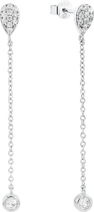 Amor Ohrschmuck für Damen, 925 Sterling Silber, Zirkonia synth. (Silber 925)
