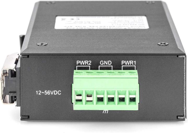 Actual product image Digitus Industrial PoE Gigabit Media Converter 10/100/1000Base-TX to 1000Base-X PSE Range up to... (Media converter)
