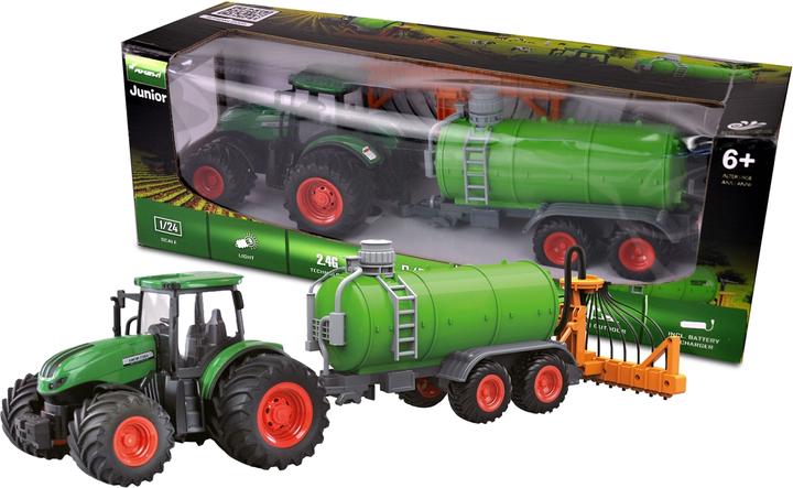 Image du produit Amewi Tracteur avec tonne à lisier, vert 1:24, RTR (RTR Prêt à fonctionner)