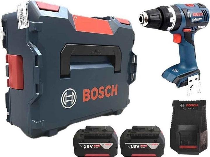 Actual product image Bosch Professional Bosch SLAGBOREMASKINE GSB 18V-EC 2X5AH GAL1840 (Rechargeable battery operated)