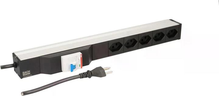 Immagine prodotto Bachmann 19 PDU 5x T23, 1U, interruttore Fi, nero