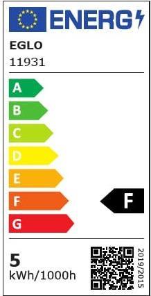 Energy Label EGLO LED (E27, 4.90 W, 470 lm, 1 x, D)