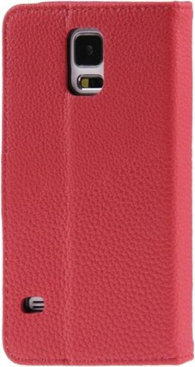 Produktbild König Design Schutzhülle Handytasche (Flip Quer) für Handy Samsung Galaxy S5 / S5 Neo Rot (Samsung Galaxy S5 Neo, Samsung Galaxy S5)