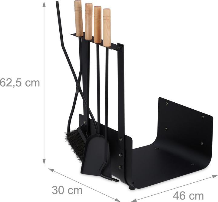 Produktbild Relaxdays Kaminzubehör Set (46 x 30 x 62.5 cm)