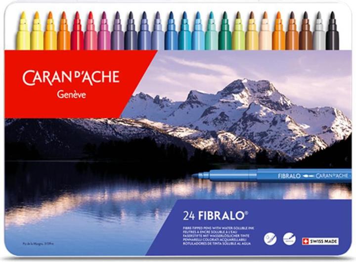 Productafbeelding Caran d'Ache Fibralo Metallschachtel (Veelkleurig, 24 x)