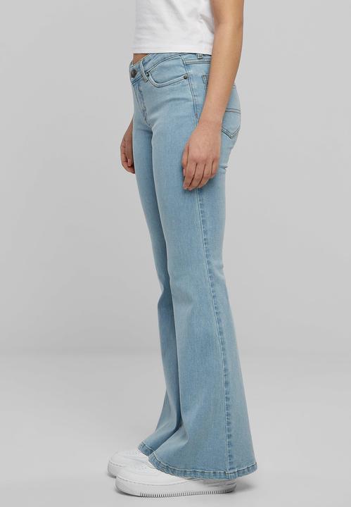 Actual product image Urban Classics Ladies Organic Low Waist Flared Denim (31)
