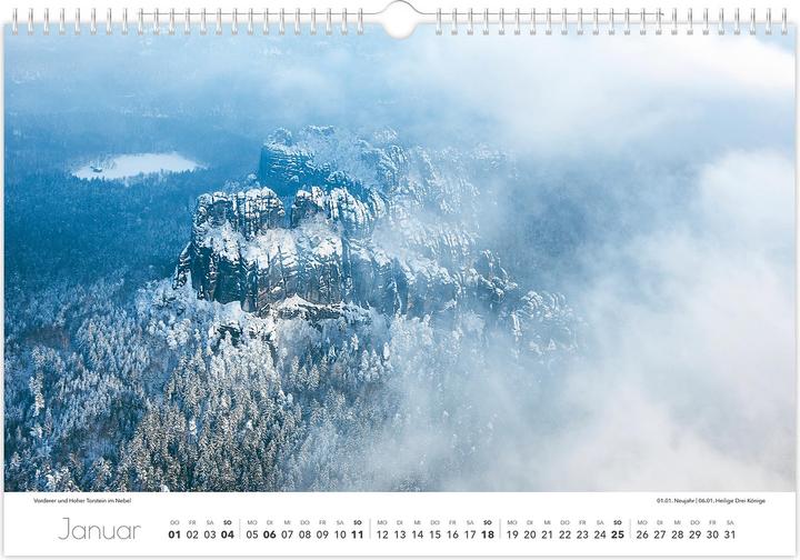 Produktbild Kalender Schsische Schweiz 2026 (45 x 30 cm, Deutsch)