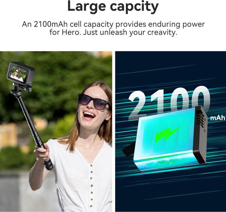 Actual product image aMagisn GoPro Hero 13 Enduro Ersatz Akku (GoPro Hero 13)