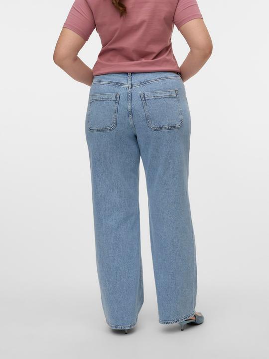 Actual product image Vero Moda VMCTESSA Hohe Taille Weiter Beinschnitt Jeans Weit geschnitten (W48/L32)
