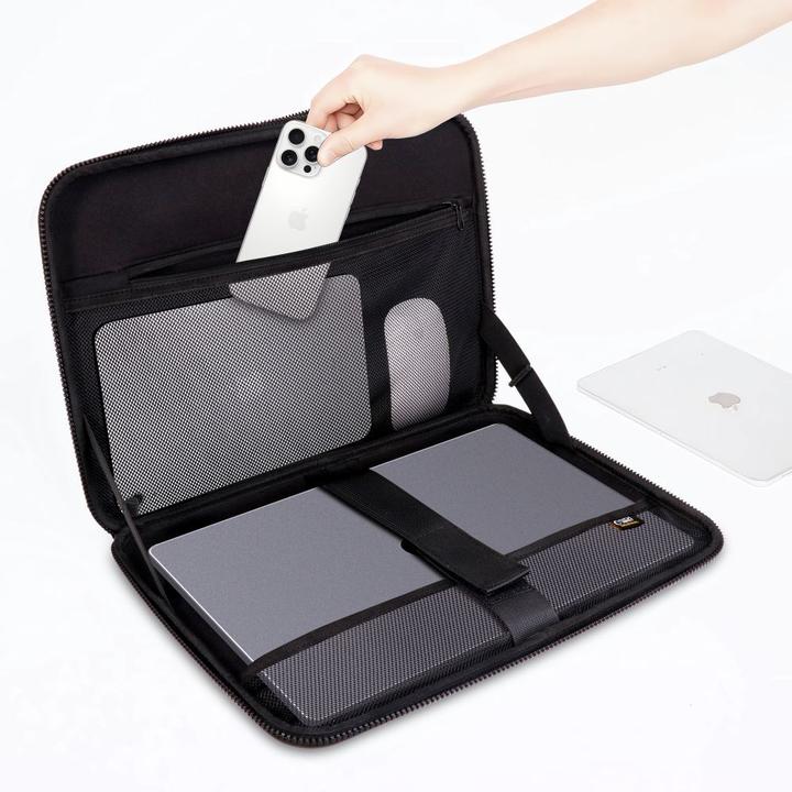 Actual product image Tech-Protect Kevlar Pro Laptop Case 13-14 - Black (14")