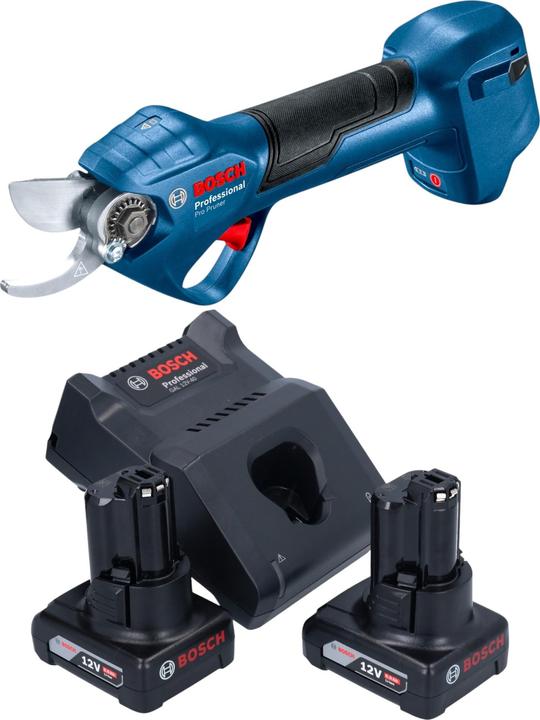 Bosch Professional Bosch Pro Pruner Professional Akku Astschere 12 V + 2x Akku 6,0 Ah + Ladegerät