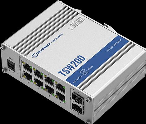 Actual product image Teltonika TSW200 (10 Ports)