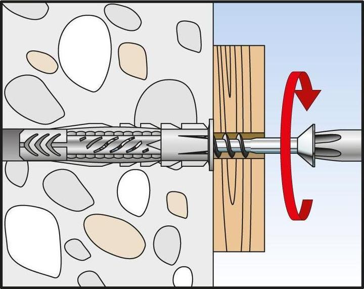 Actual product image Fischer 90880 Unidowel UX 10X60 R S NV (4 pcs.)