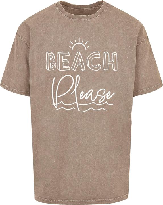 Actual product image Merchcode Beach Please Acid Washed Heavy Oversized Tee - 112821 (L)