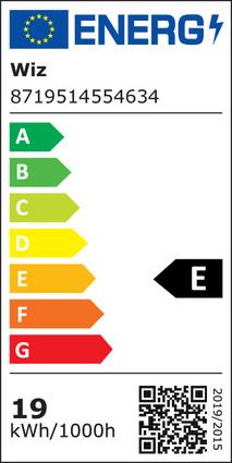 Energie-Label WiZ Tunable (E27, 18.50 W, 2452 lm, 1 x, E)