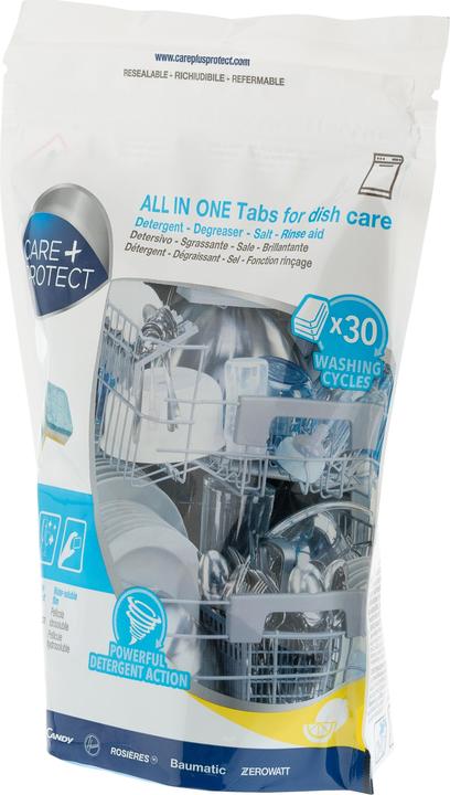 Produktbild Care + Protect Reinigungstabs all in one (Tabletten)