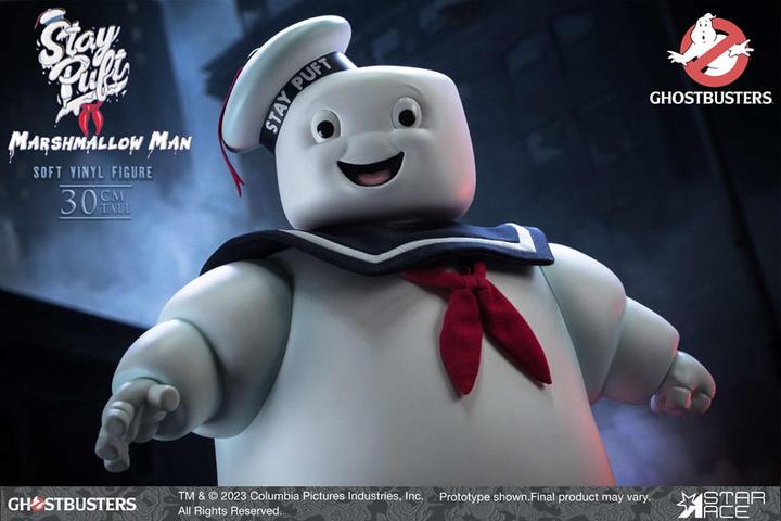 Actual product image Star Ace Toys Ghostbusters Soft Vinyl Statue Stay Puft Marshmallow Man Deluxe Version 30 cm