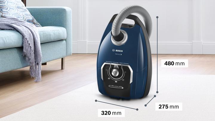 Produktbild Bosch Hausgeräte Bosch BGL8XPERF Serie 8 Bodenstaubsauger mit Beutel blau