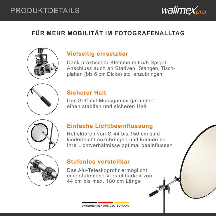 Produktbild Walimex Reflektorhalter mit Klemme (Montage)