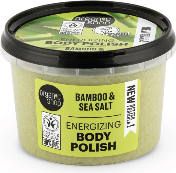 Immagine prodotto Organic Shop Polvere organica di sale marino di bambù per il corpo Pasta Do Cia?a Na Bazi (250 ml)