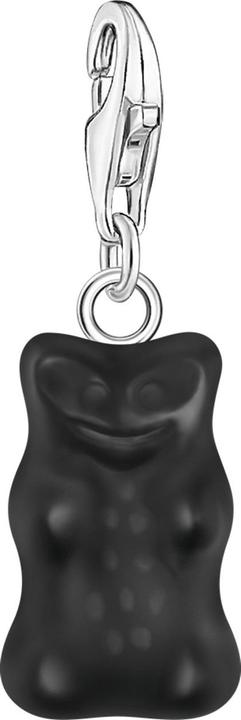 Thomas Sabo Charm-Goldbären-Anhänger in Schwarz (925er Silber)
