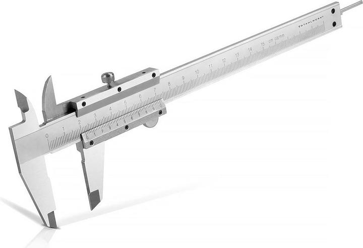 Actual product image Stahlwerk Caliper 0-150 mm DIN 862 made of hardened carbon steel (15 cm)