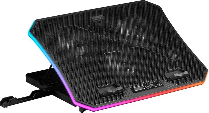 Actual product image Mars Gaming MNBC6, Cooling Base + Stand XL 19"" ARGB, 3 Fans, Mobile Stand