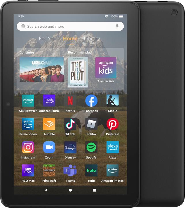 Productafbeelding Amazon Fire HD 8 Tablet (2022) WiFi 32GB met advertenties zwart B09BG4CM4W (8", 32 GB, Zwart)