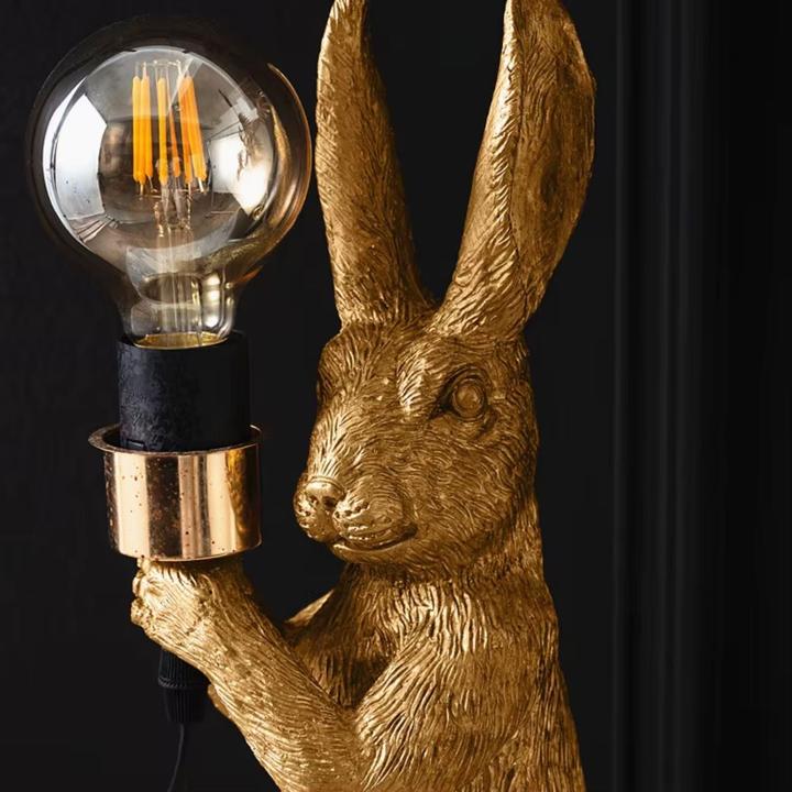 Actual product image Hermex Hasenlampe Nachttischlampe Tiermotiv-Beleuchtung Hasen-Dekoleuchte (E27)