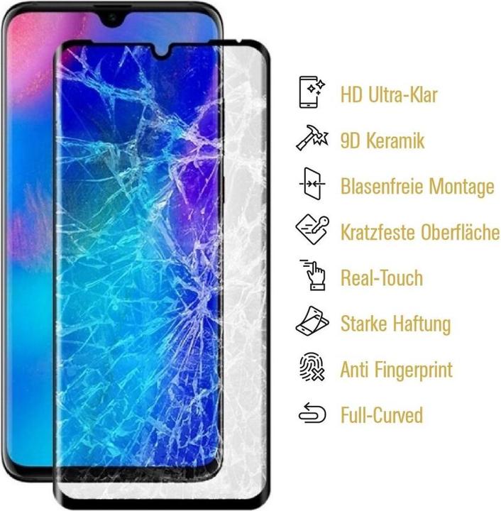 Produktbild Protectorking 2x Ceramic-Glass Full Cover HD Klar (2 Stück, Huawei P30 Lite)