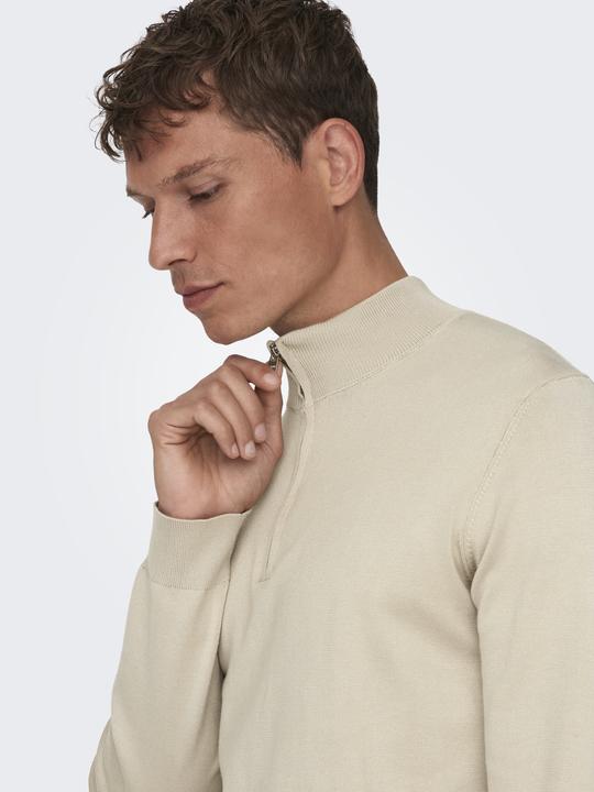 Image du produit Only & Sons Pull-over en tricot semi-zip (M)