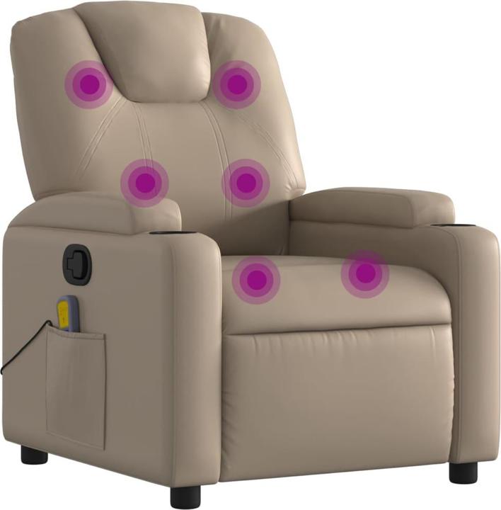 Immagine prodotto VidaXL Sedia da massaggio in similpelle marrone cappuccino, colore