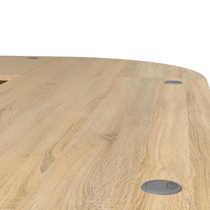 Produktbild Ebuy24 Schreibtisch Prisme (75 x 230 x 200 cm)