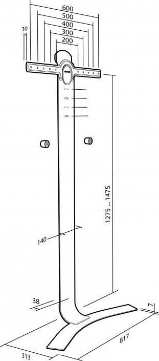 Image du produit Erard Standit 600 (Sol, 75", 45 kg)