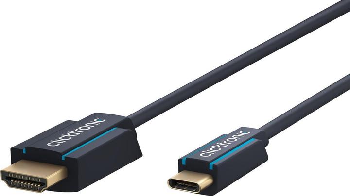 Produktbild clicktronic USB-C to HDMI Cable. M/M. Blue. 2.0m (2 m, HDMI)