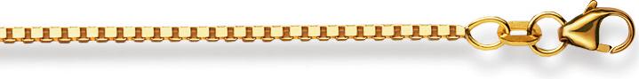 Natsumi Schmuck Halskette Gelbgold 18K/750 Venezianer 1.4mm (750/18 K Gelbgold, 42 cm)